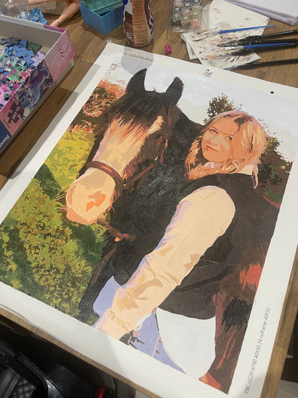 paint by numbers custom with own image