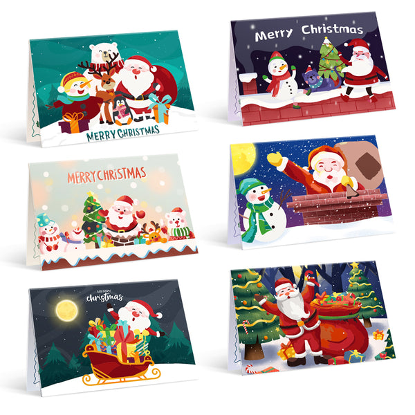 Christmas Eve Paint By Numbers Greeting Card Set