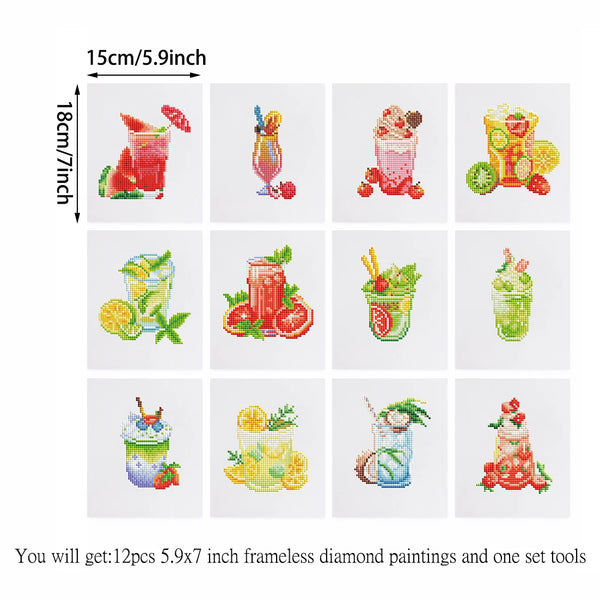 Cold Drink Mini Diamond Painting Set