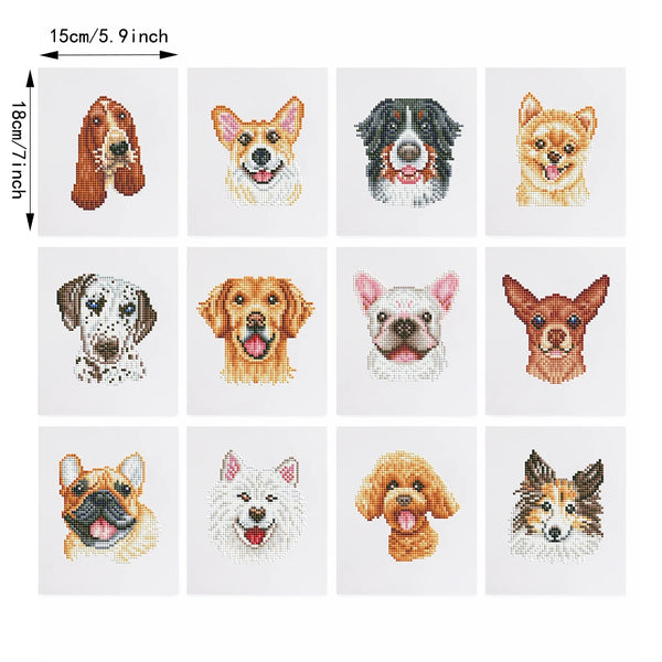 Dog Mini Diamond Painting Set
