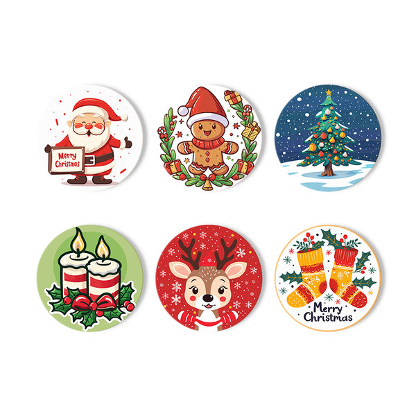 Merry Christmas Paint By Numbers Coaster Set