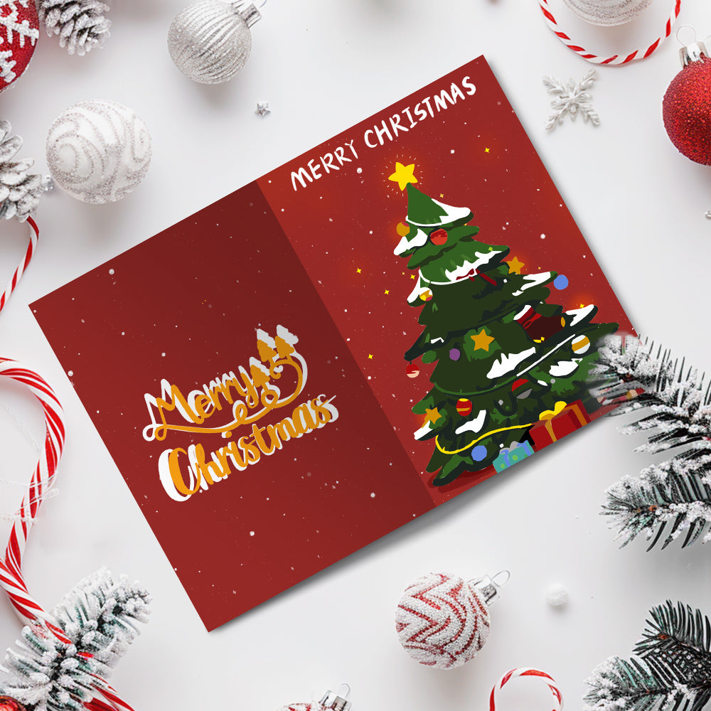Winter Christmas Paint By Numbers Greeting Card Set