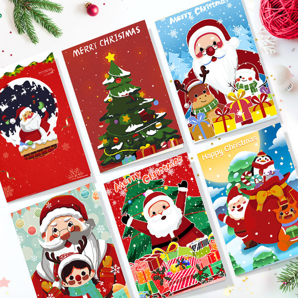 Winter Christmas Paint By Numbers Greeting Card Set