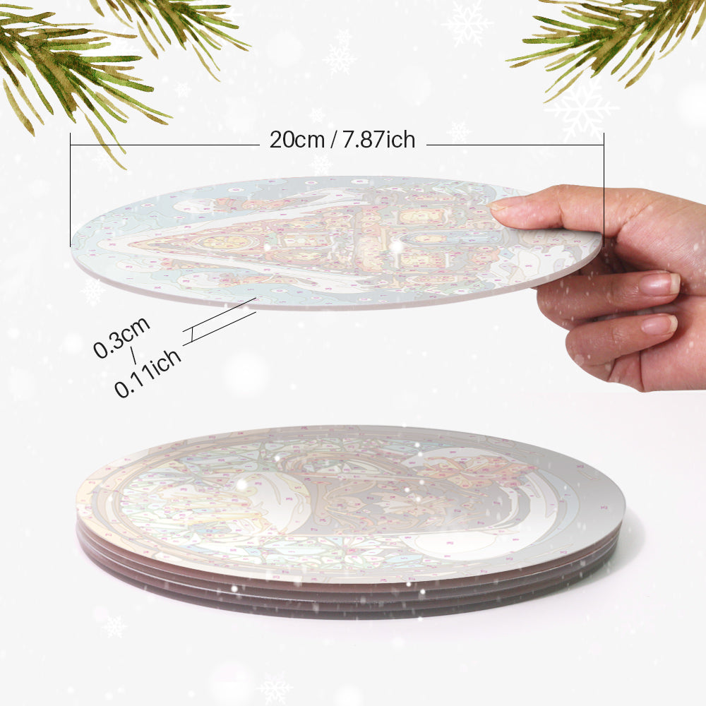 Winter Wonderland Paint By Numbers Placemat Set