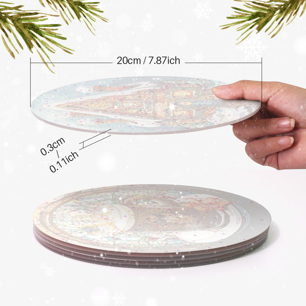 Winter Wonderland Paint By Numbers Placemat Set
