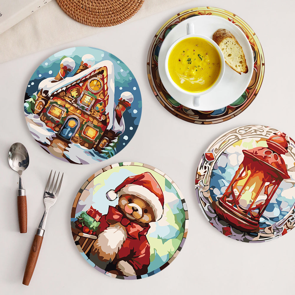 Winter Wonderland Paint By Numbers Placemat Set