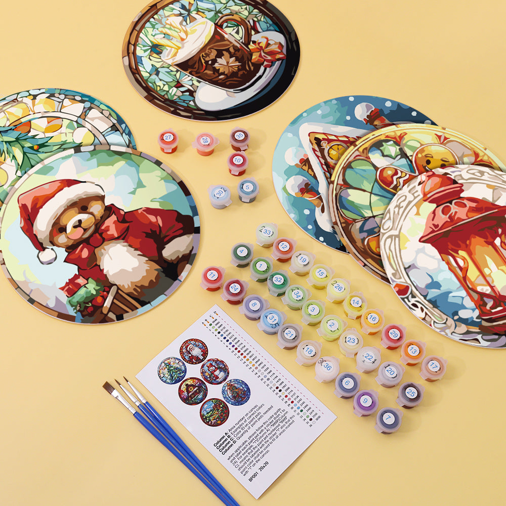 Winter Wonderland Paint By Numbers Placemat Set