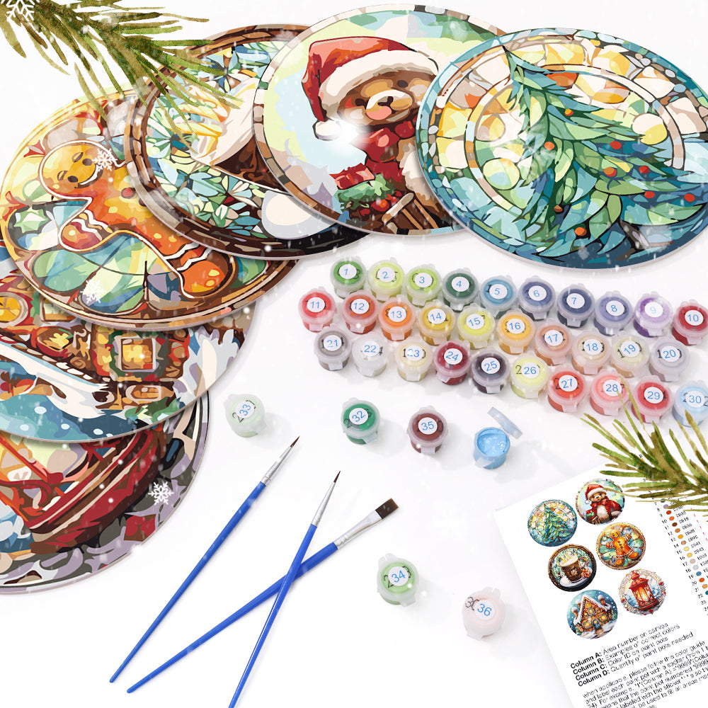 Winter Wonderland Paint By Numbers Placemat Set