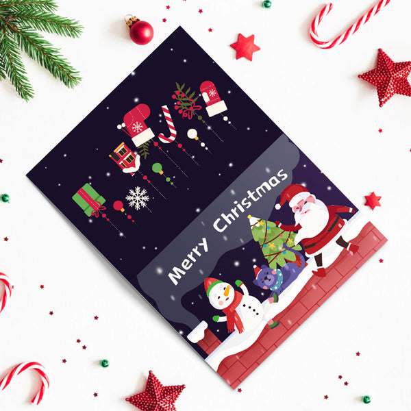 Christmas Eve Paint By Numbers Greeting Card Set