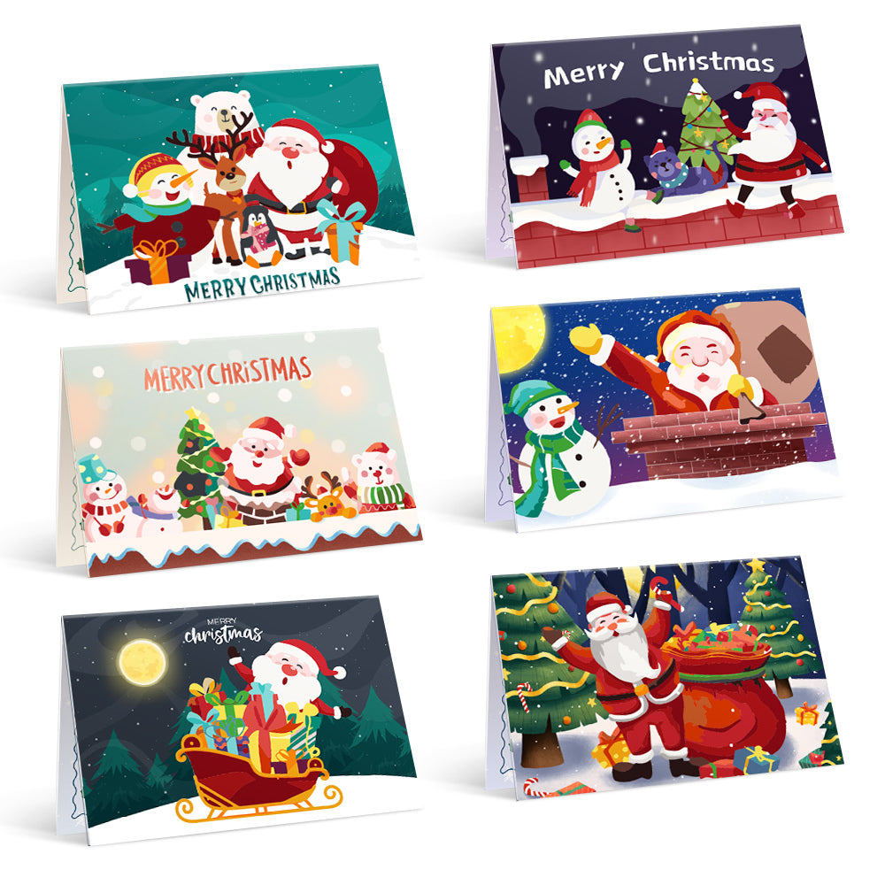 Christmas Eve Paint By Numbers Greeting Card Set