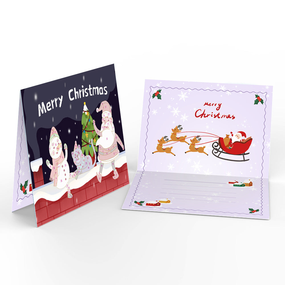 Christmas Eve Paint By Numbers Greeting Card Set