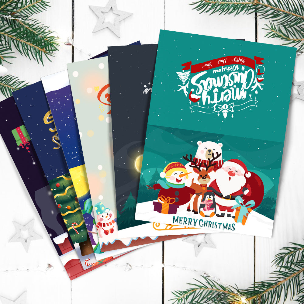 Christmas Eve Paint By Numbers Greeting Card Set