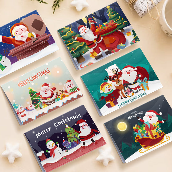 Christmas Eve Paint By Numbers Greeting Card Set