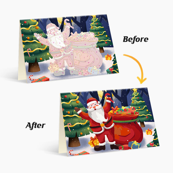 Christmas Eve Paint By Numbers Greeting Card Set