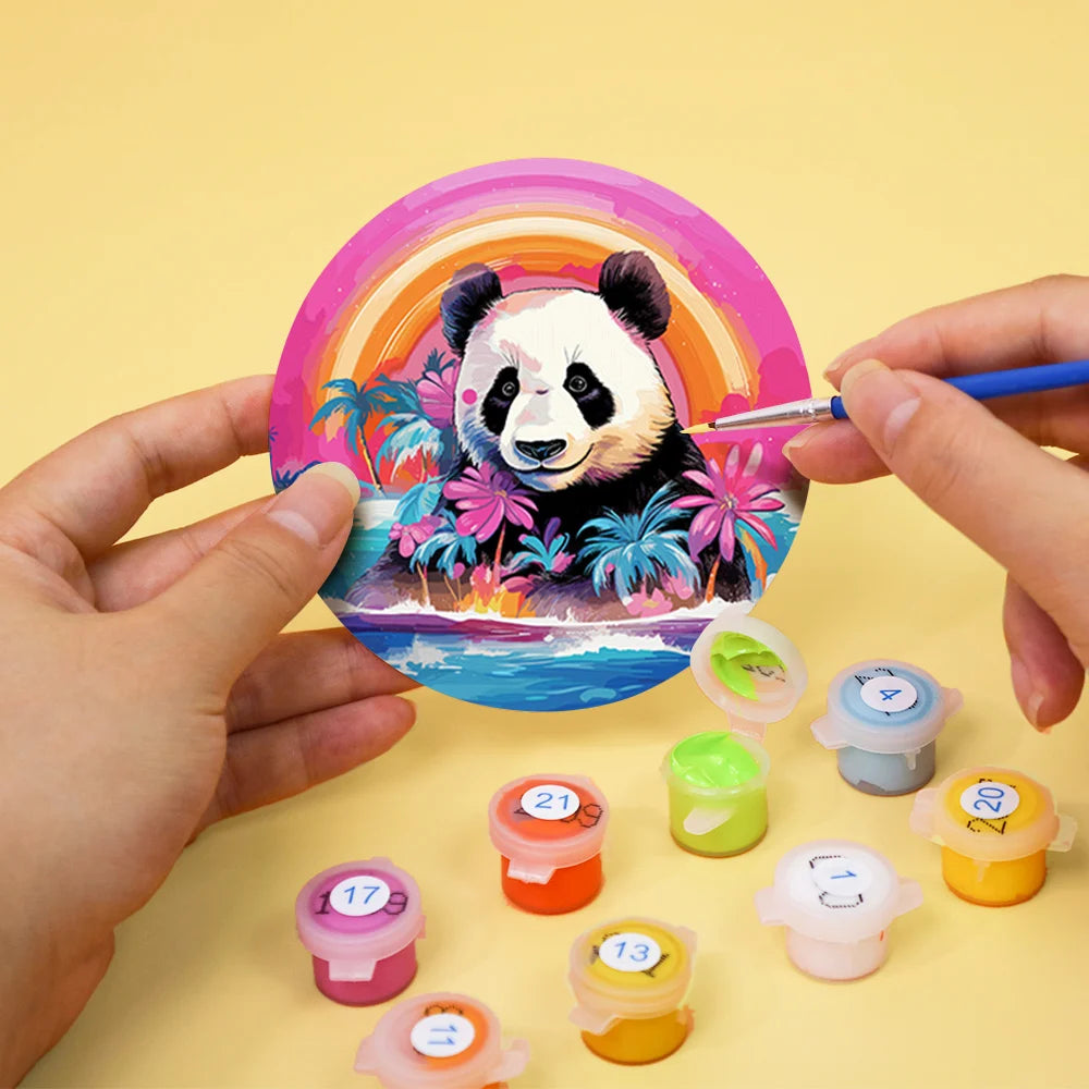 Colorful Animals Paint By Numbers Coaster Set