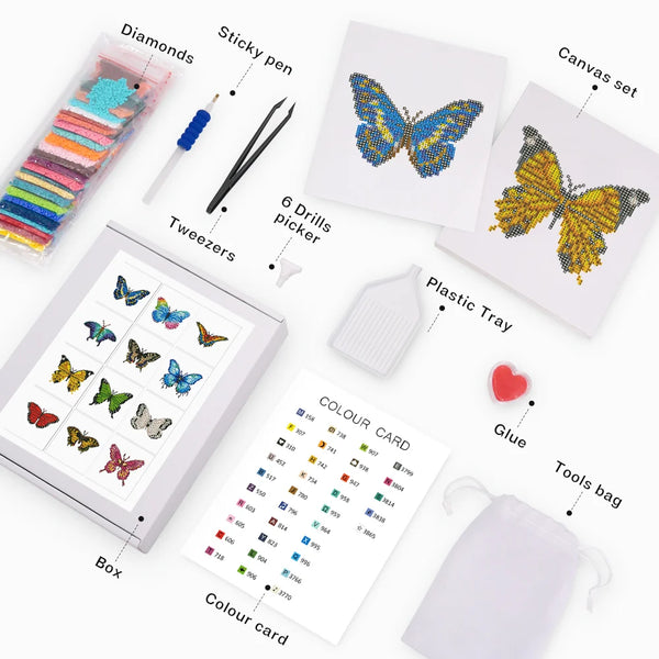Butterfly Mini Diamond Painting Set