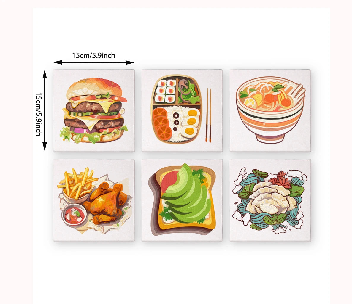 Gourmet Mini Paint By Numbers Set