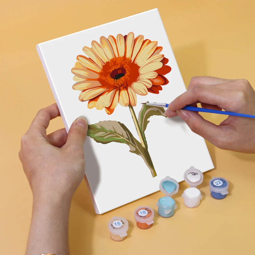 Flower Mini Paint By Numbers Set