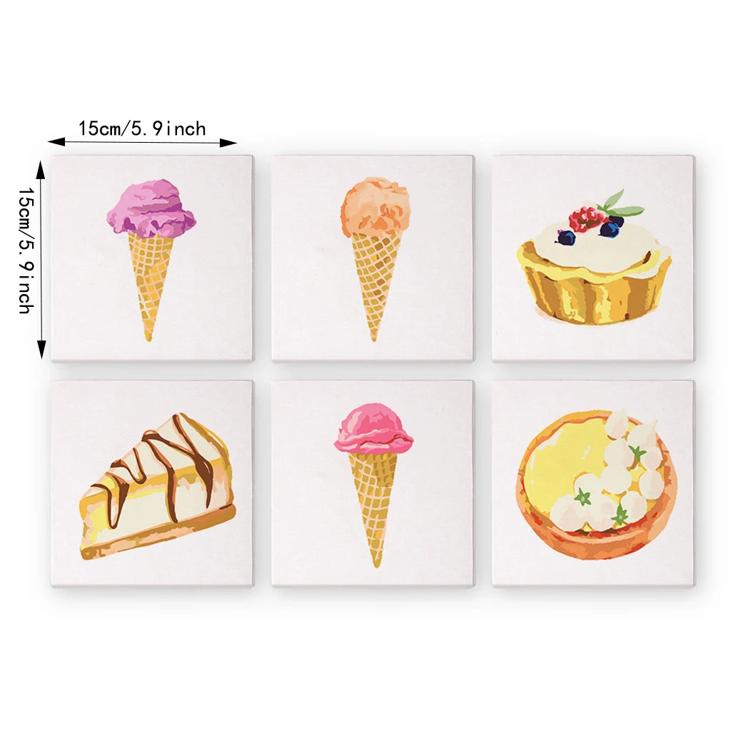 Ice Cream Mini Paint By Numbers Set