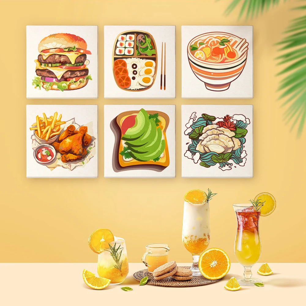 Gourmet Mini Paint By Numbers Set