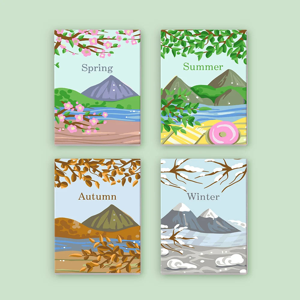 Four Seasons Mini Paint By Numbers Set