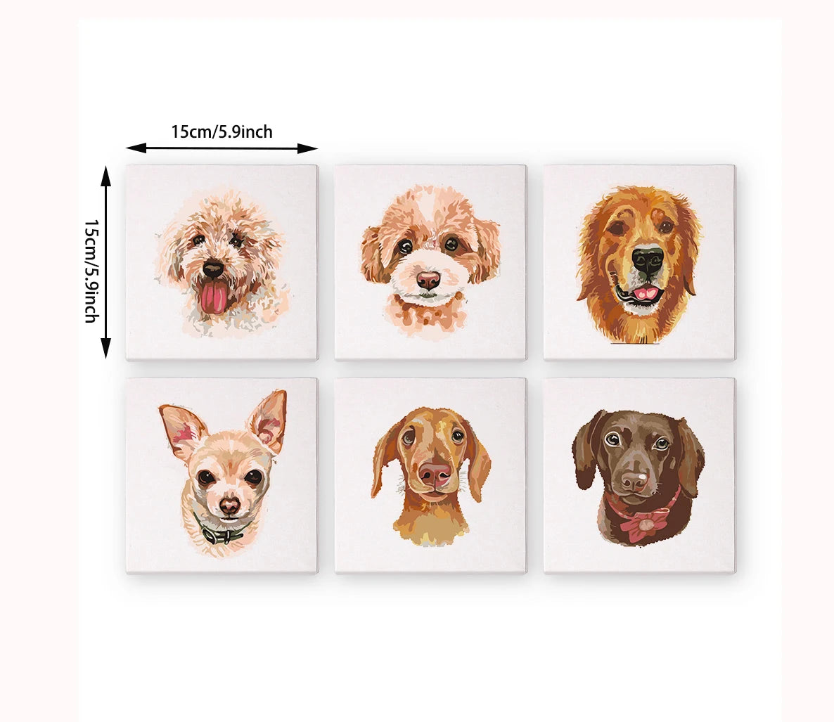 Dog Mini Paint By Numbers Set