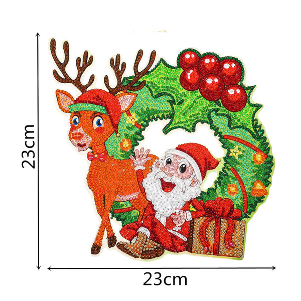 5D Diamond Christmas Wreath Decor