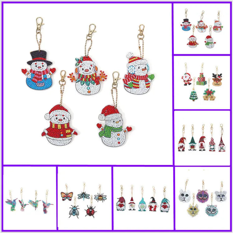 Diamond Christmas Keychain