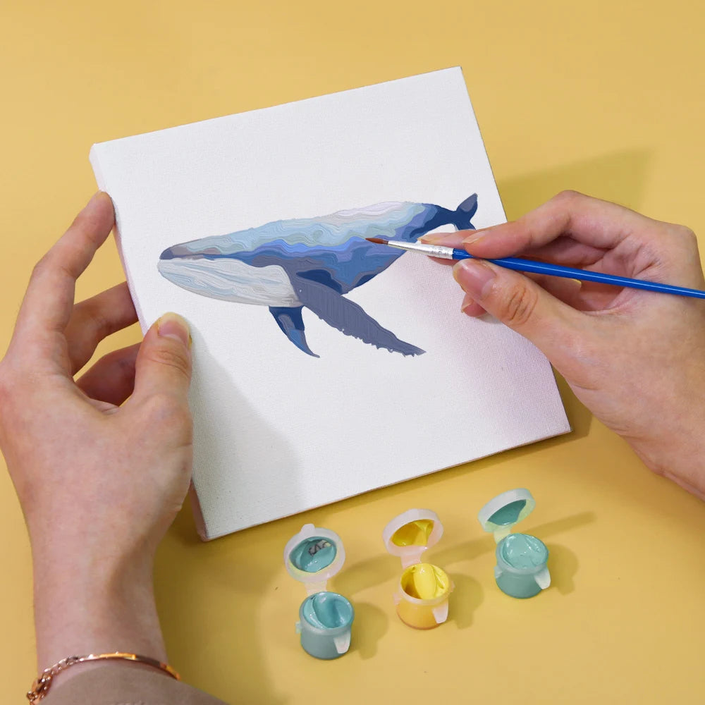 Underwater Creatures Mini Paint By Numbers Set