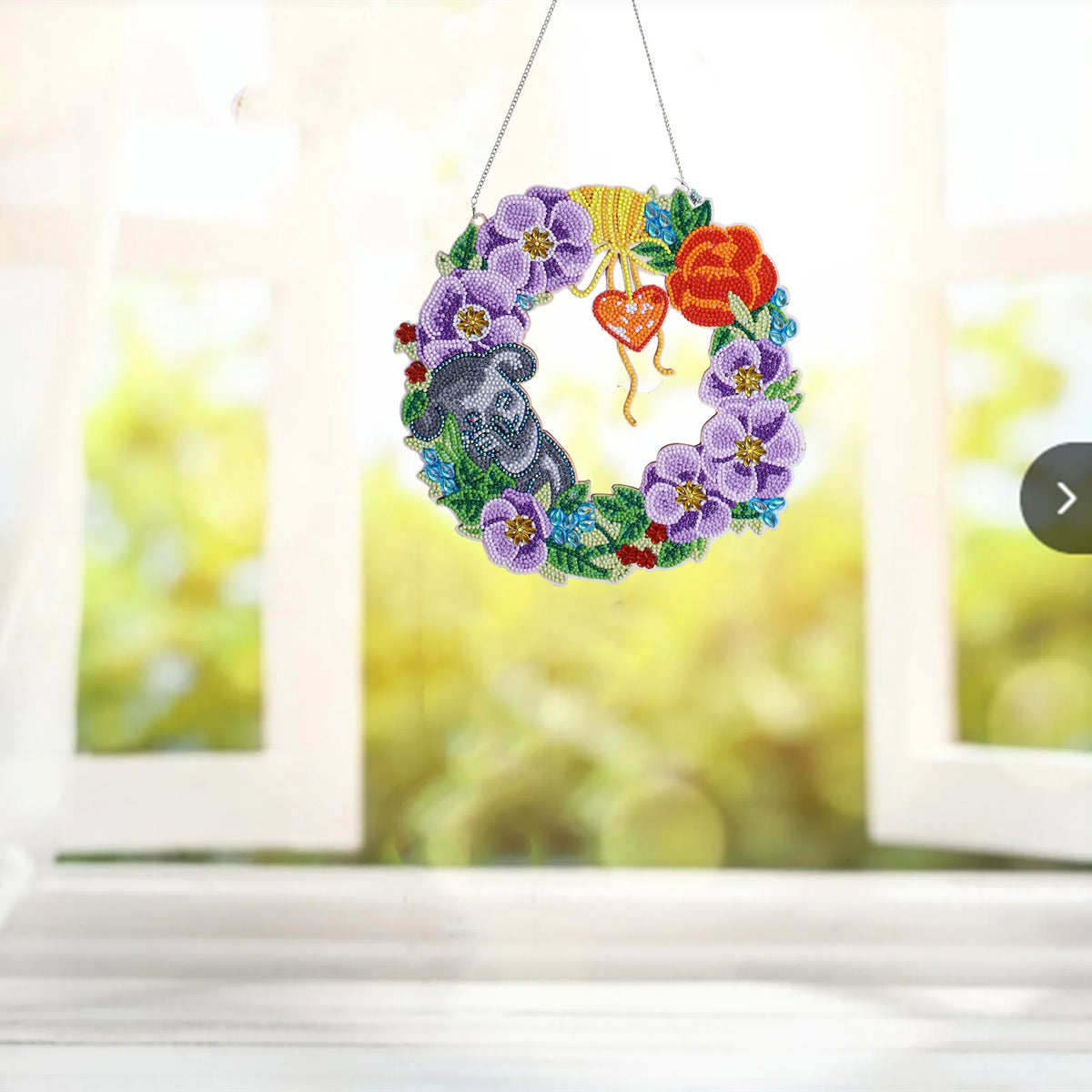 5D Diamond Christmas Wreath Decor