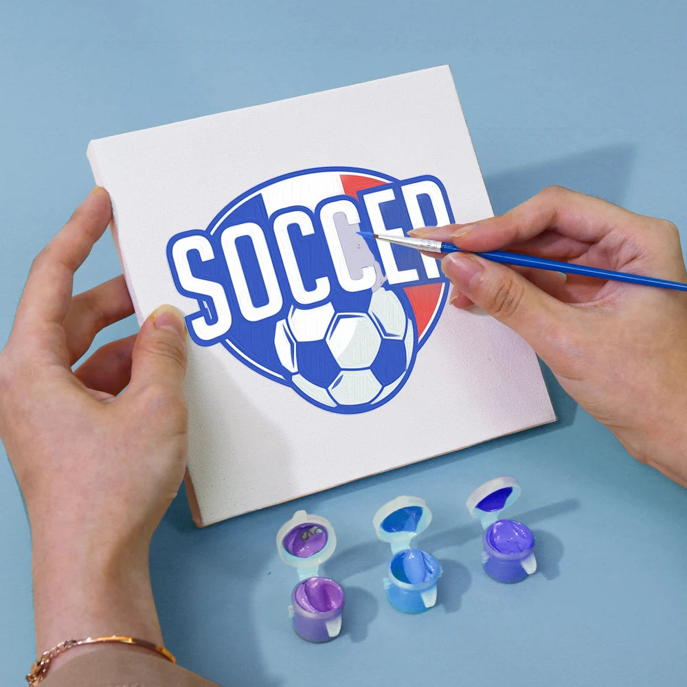 Football Mini Paint By Numbers Set