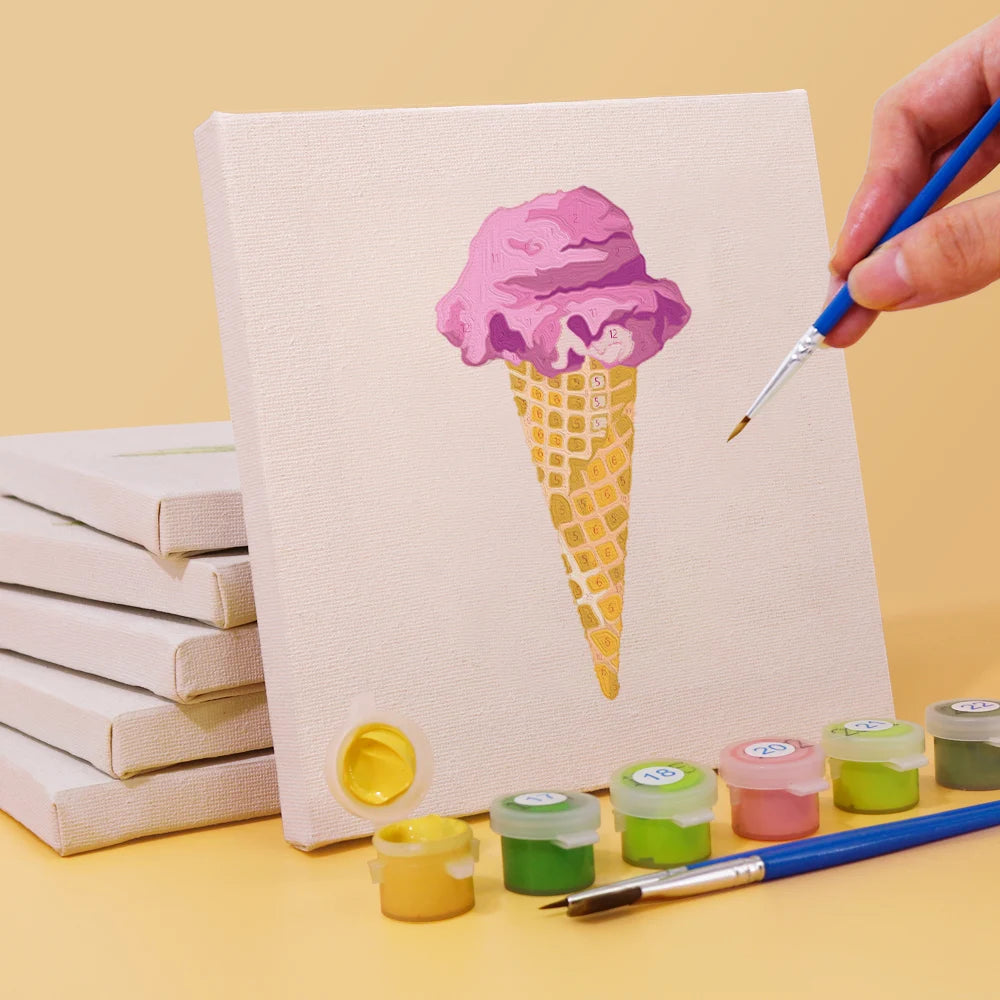 Ice Cream Mini Paint By Numbers Set