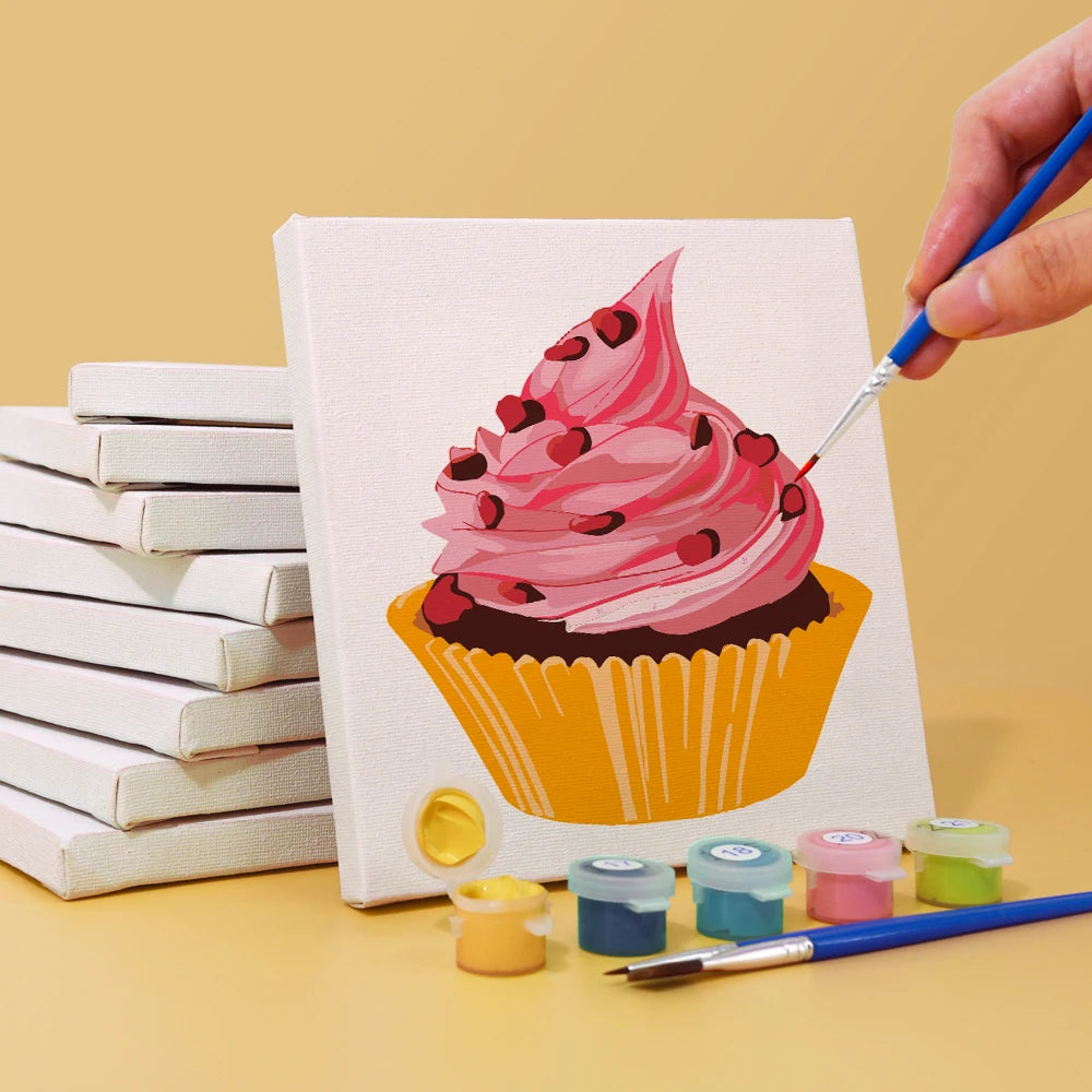 Pastries Mini Paint By Numbers Set