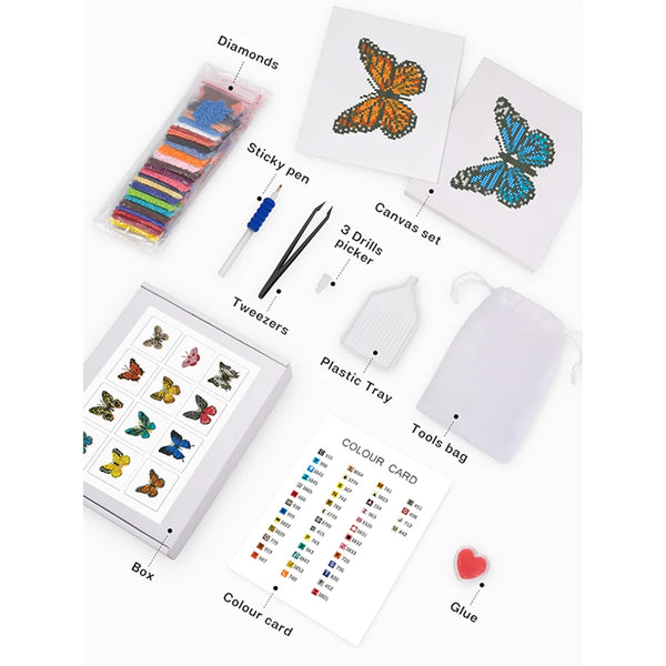 Butterfly Landscape Mini Diamond Painting Set