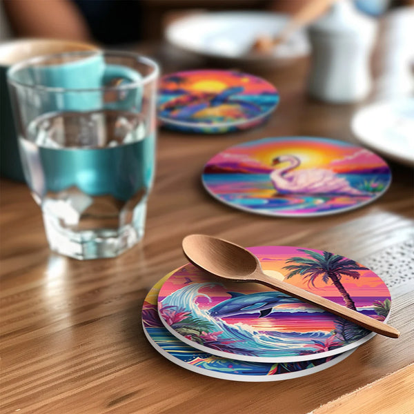 Sea Landscape Paint By Numbers Coaster Set