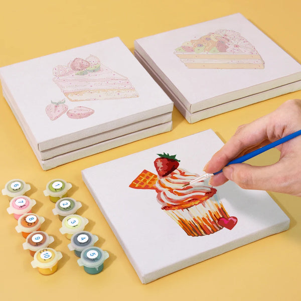 Desserts Mini Paint By Numbers Set