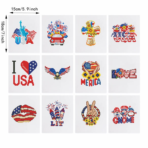 Love America Mini Diamond Painting Set