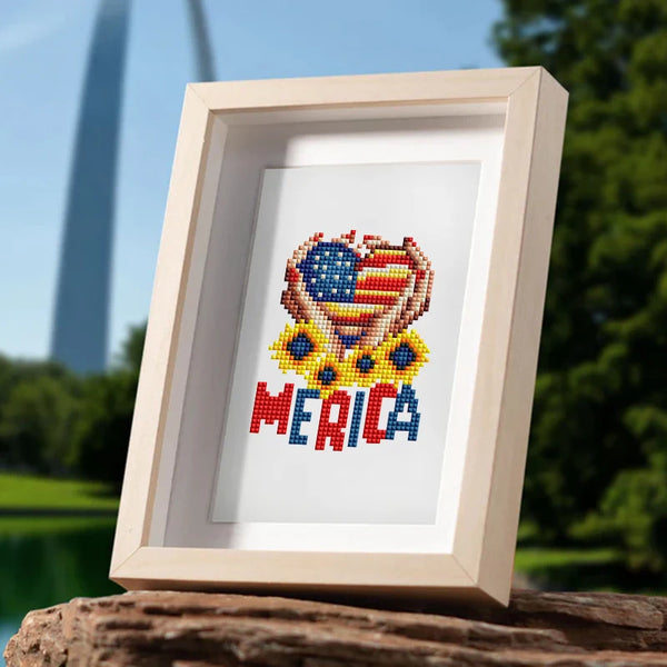 Love America Mini Diamond Painting Set
