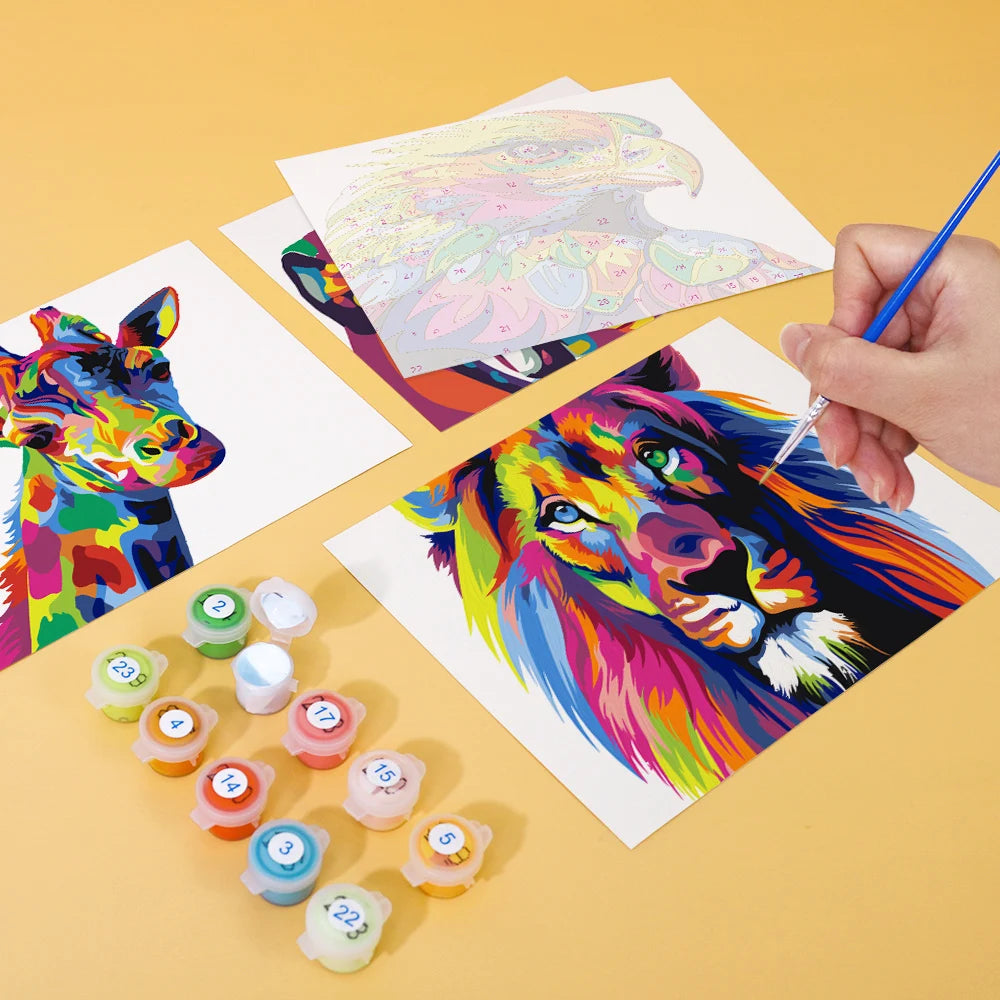 Animal Mini Paint By Numbers Set