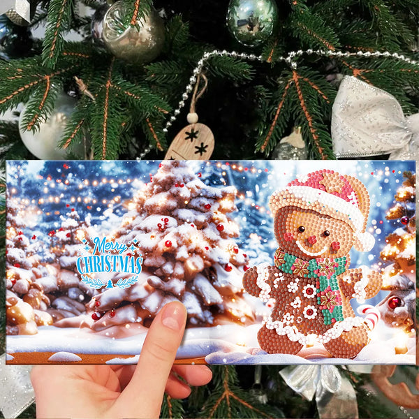 5D Diamond Reindeer Holiday Greeting Cards Set
