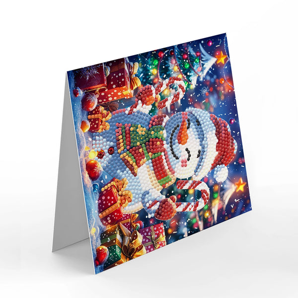 5D Diamond Reindeer Holiday Greeting Cards Set