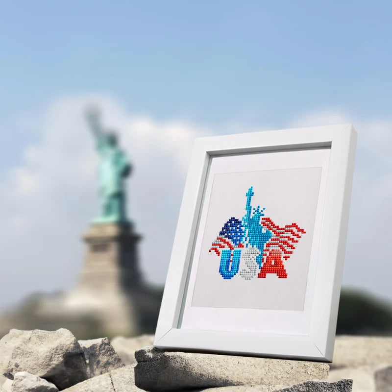 Love America Mini Diamond Painting Set