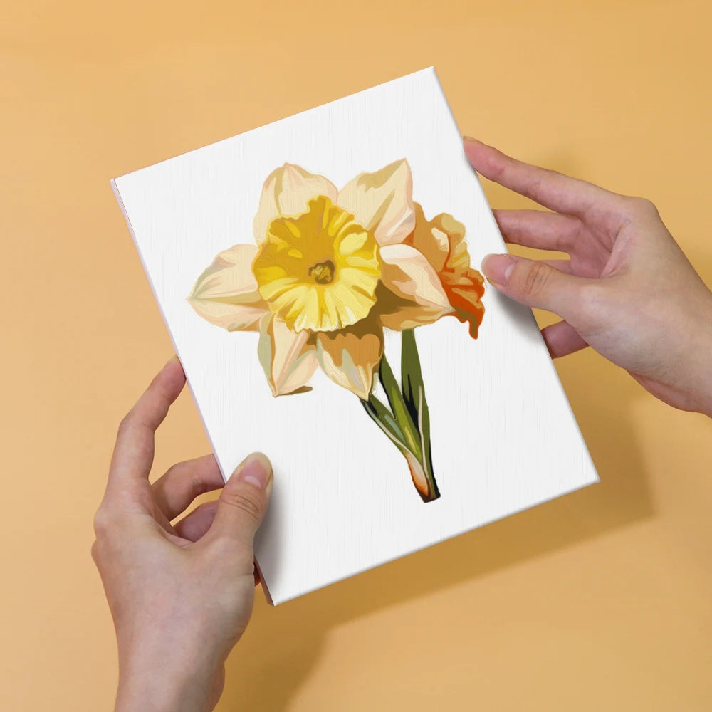 Colorful Flower Mini Paint By Numbers Set