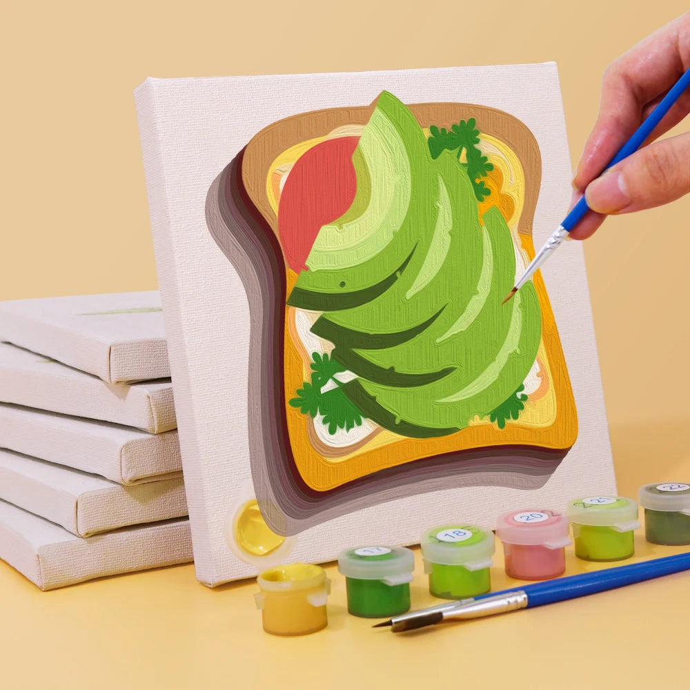 Gourmet Mini Paint By Numbers Set