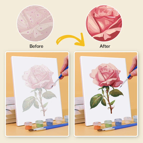 Flower Mini Paint By Numbers Set