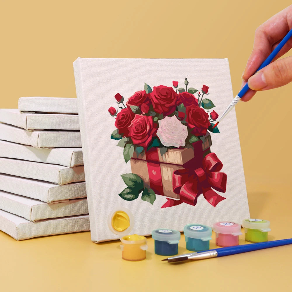 Rose Mini Paint By Numbers Set