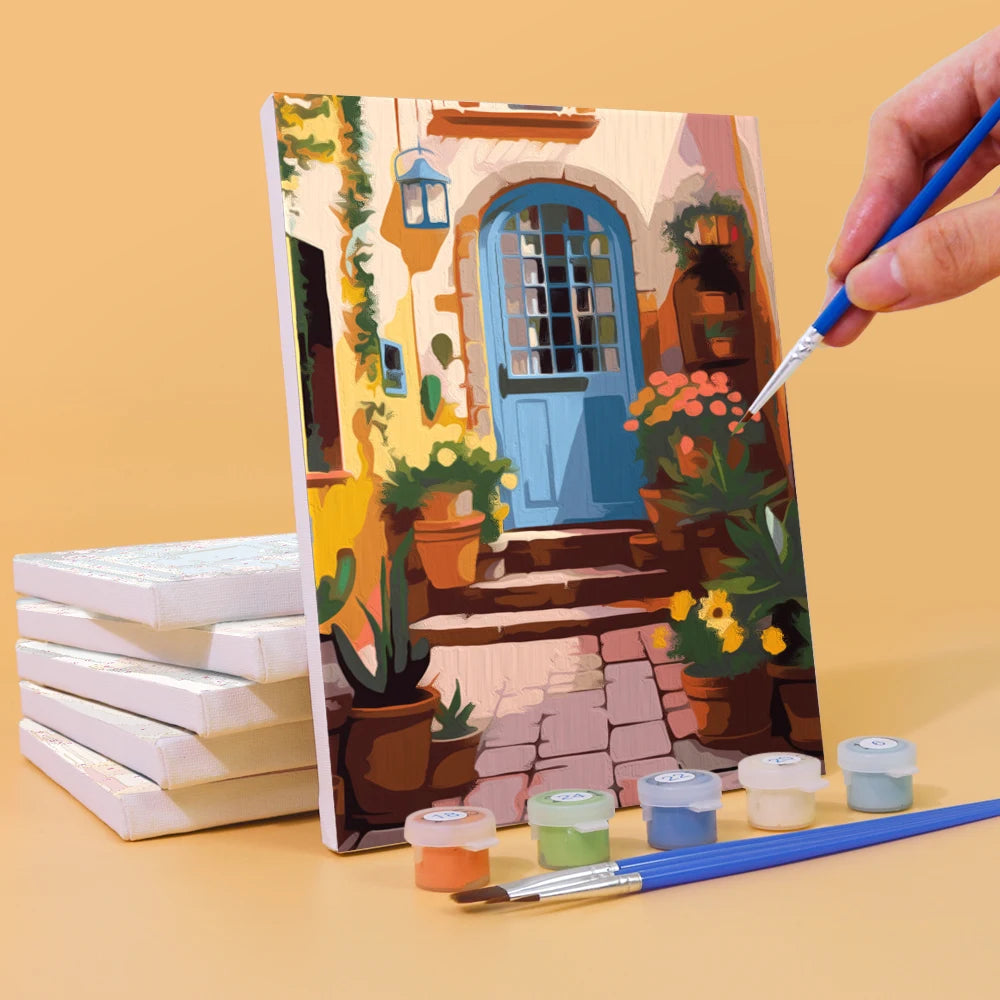 Potted Plant Mini Paint By Numbers Set