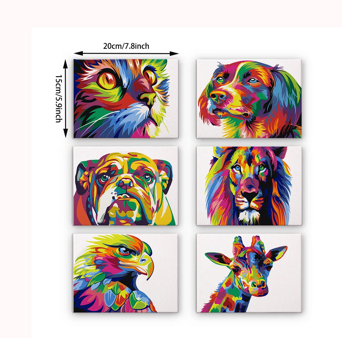 Animal Mini Paint By Numbers Set
