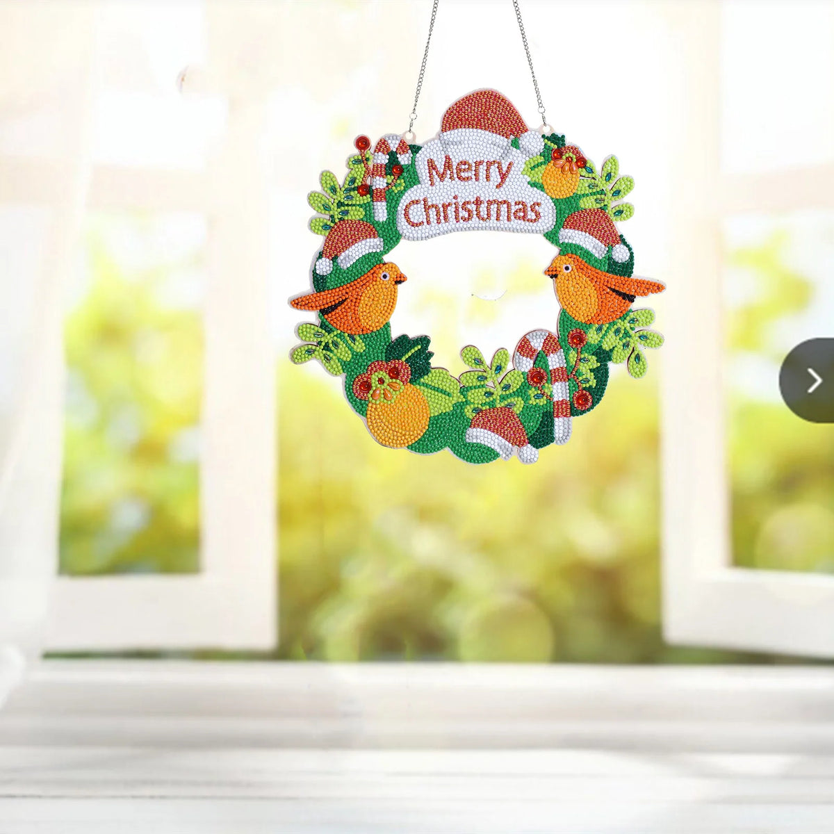 5D Diamond Christmas Wreath Decor