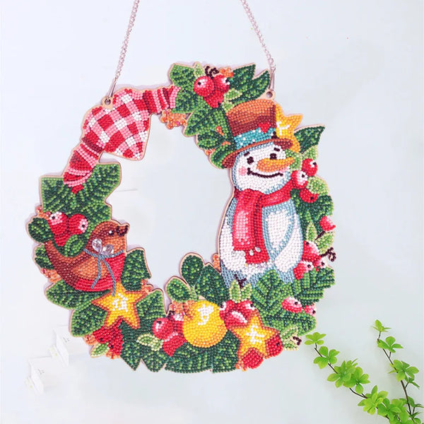 Diamond Painting Wreath Pendants